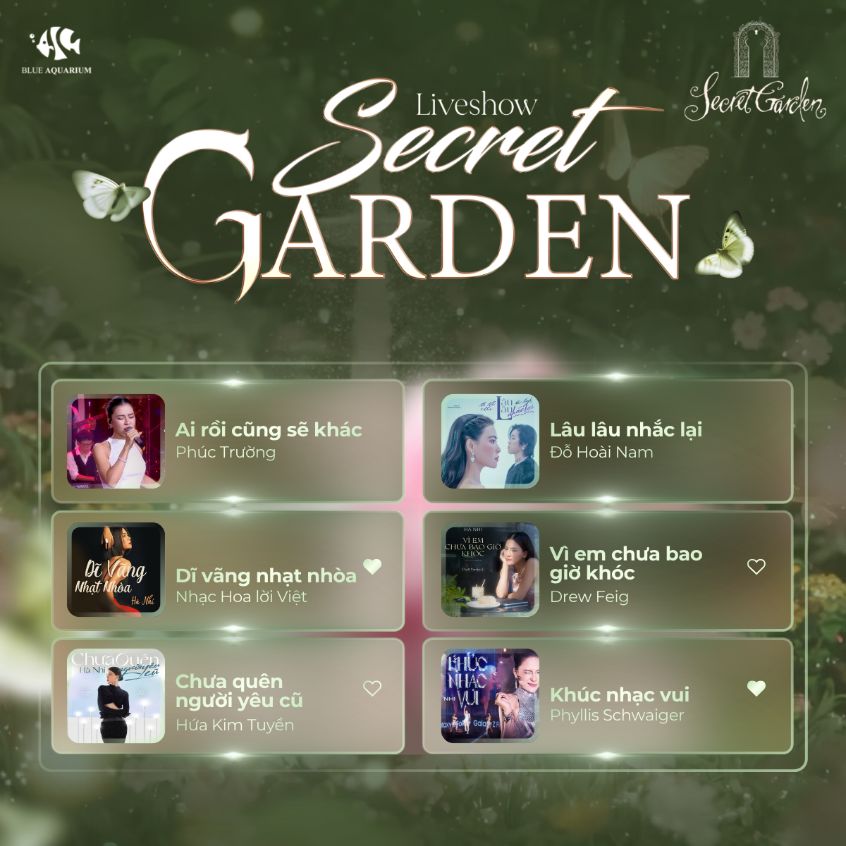 Secret Garden - Setlist